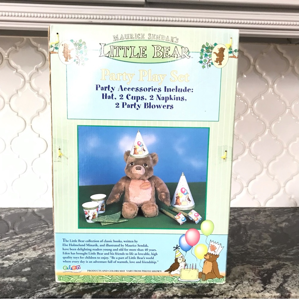 Vintage Maurice Sendak’s Little Bear Birthday Party Play Set by Eden NEW IN BOX - Picture 3 of 11